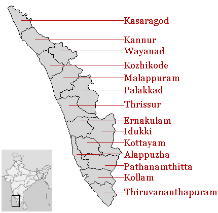 Corporations, municipalities and taluks of Kerala